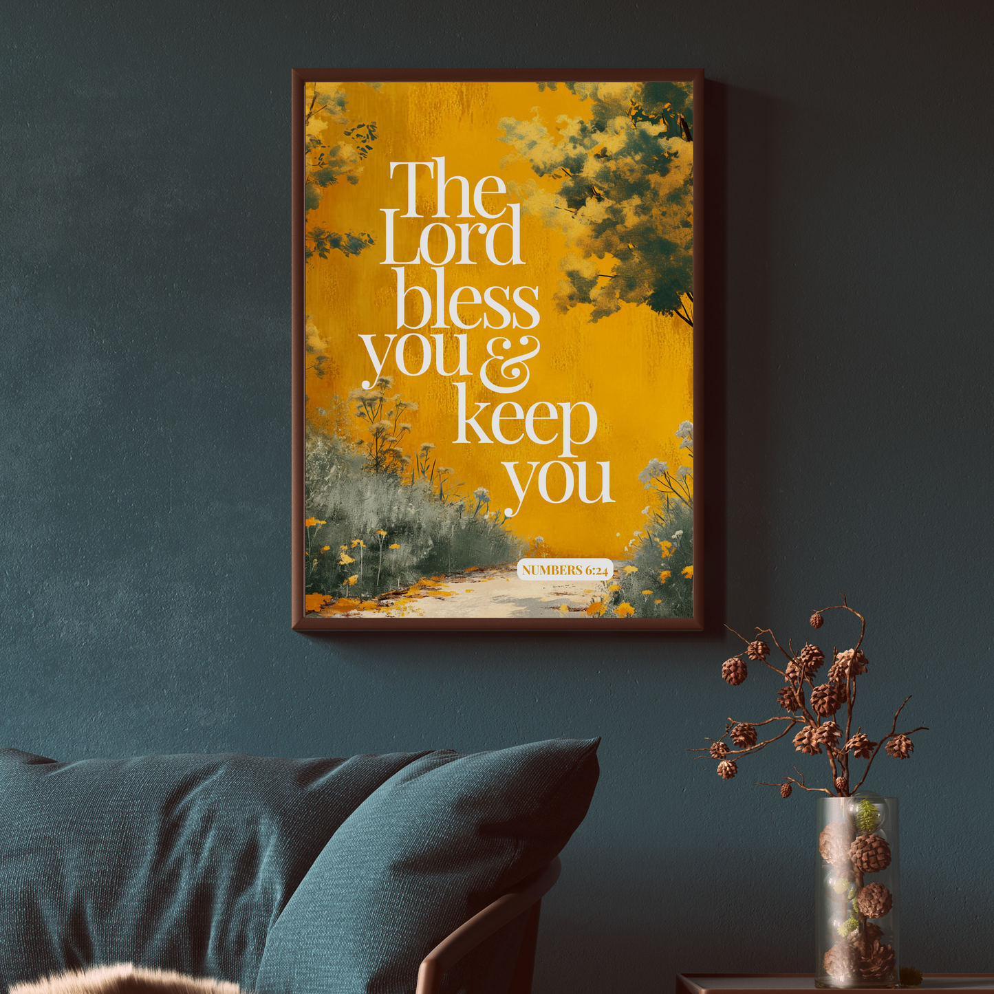 The Lord Bless You & Keep You - Numbers 6 24 Blessed Christian Wall Art (Digital Download)
