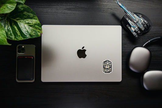 "The Lord Is My Light" Christian Sticker - Psalm 27:1 Vinyl Decal, Bible Verse Sticker