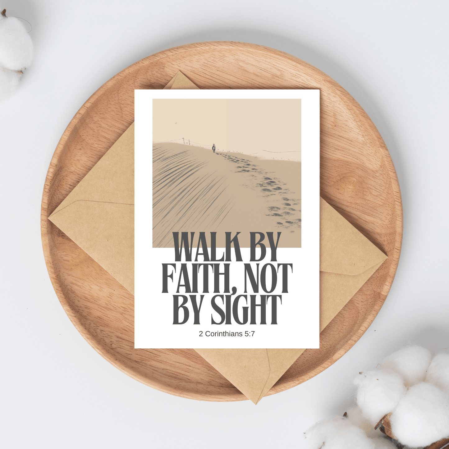 Walk By Faith, Not By Sight - 2 Corinthians 5 7 Spiritual Christian Wall Art (Digital Download)