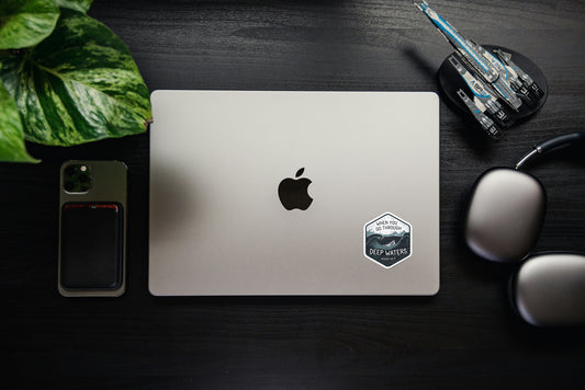 When You Go Through Deep Waters – Christian Sticker (Isaiah 43:2)