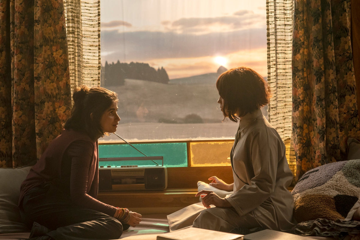 Jenna Ortega as Klara and Mia Tharia as Josie in Klara and the Sun (2026)