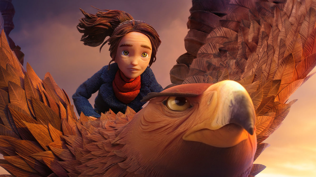Prue rides The General through the sky in LAIKA’s 2026 stop-motion film Wildwood