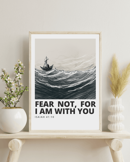 Fear Not For I Am With You - Isaiah 41 10 Encouraging Christian Wall Art (Digital Download)