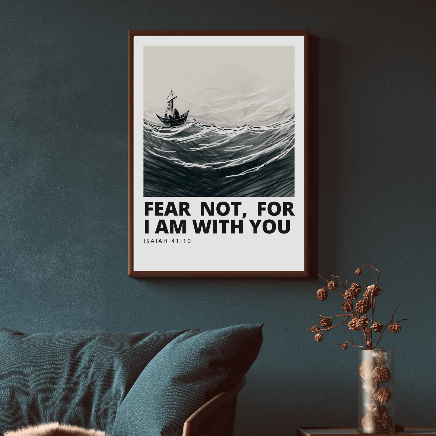 Fear Not For I Am With You - Isaiah 41 10 Encouraging Christian Wall Art (Digital Download)