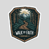 Walk by Faith Christian Sticker - 2 Corinthians 5:7 Vinyl Decal, Bible Verse Sticker