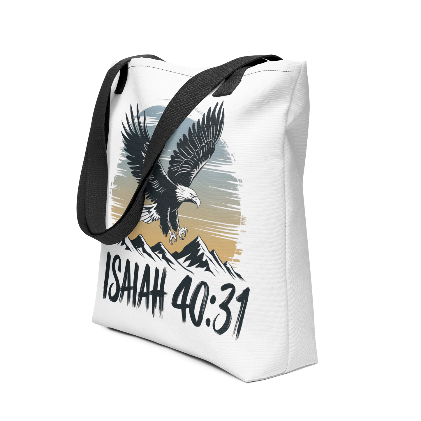 "Soar on Wings Like Eagles" Isaiah 40:31 Christian Tote Bag