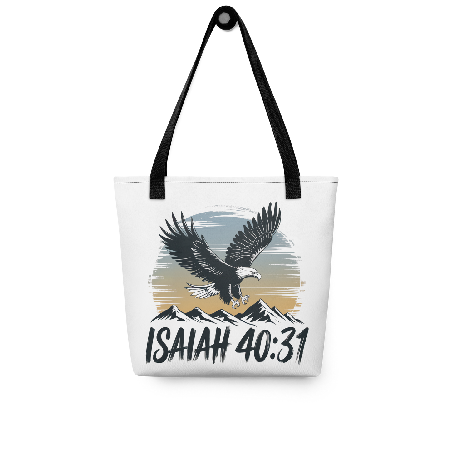 "Soar on Wings Like Eagles" Isaiah 40:31 Christian Tote Bag