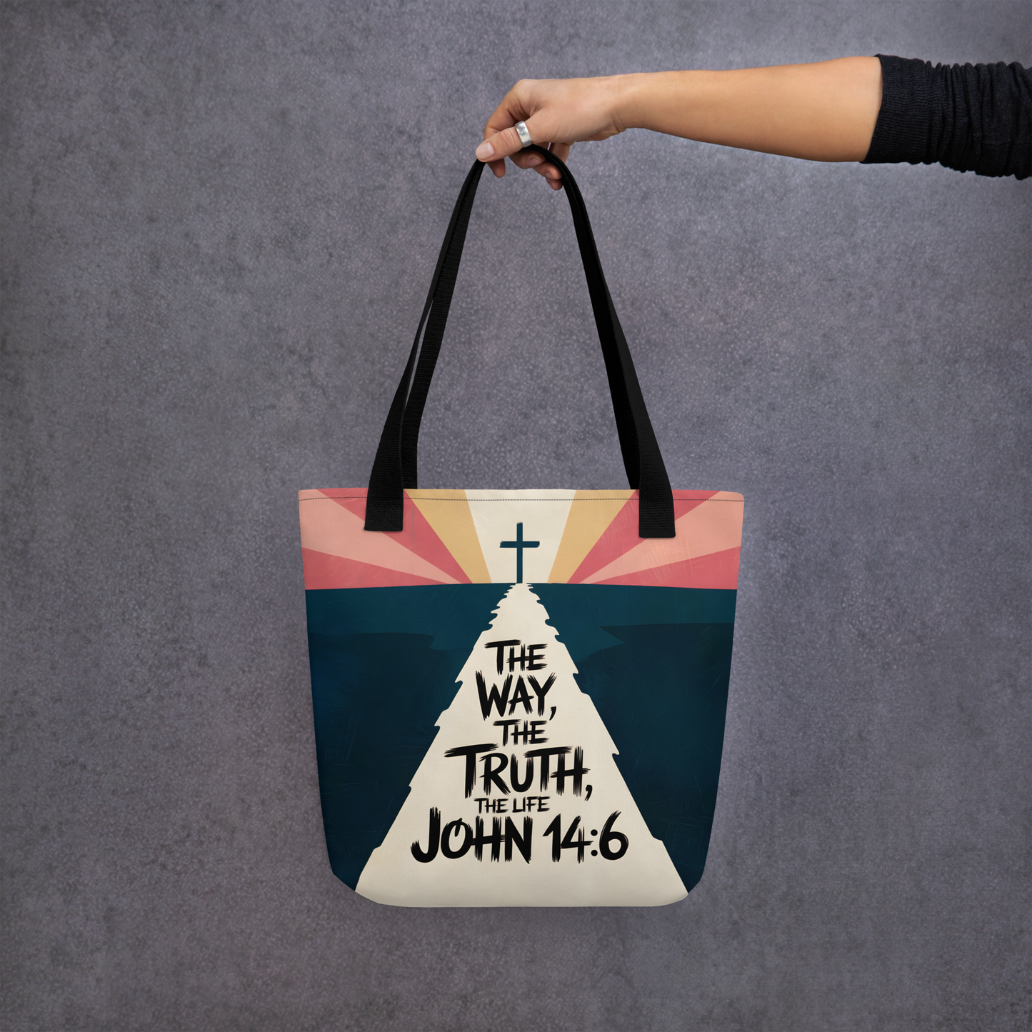 "The Way, The Truth, The Life" John 14:6 Christian Tote Bag