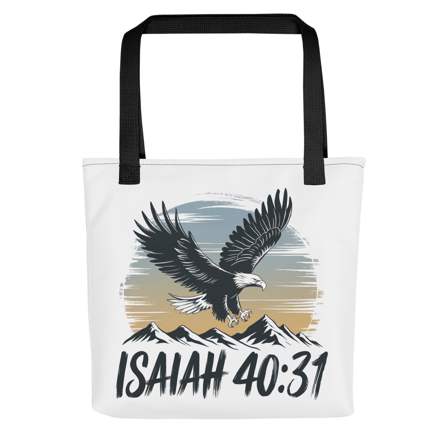 "Soar on Wings Like Eagles" Isaiah 40:31 Christian Tote Bag