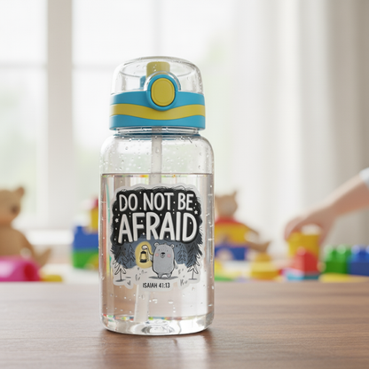"Do Not Be Afraid” – Isaiah 41:13 Christian Sticker (Bear & Lantern Design) – additional product view 3
