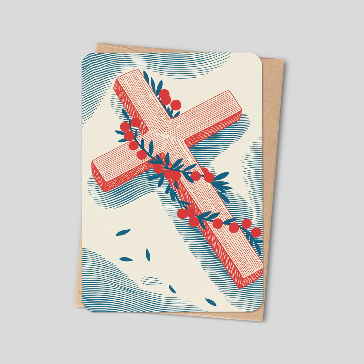 Christmas Cross — Christian Card