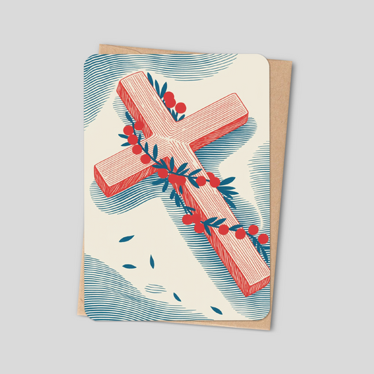 Christmas Cross — Christian Card