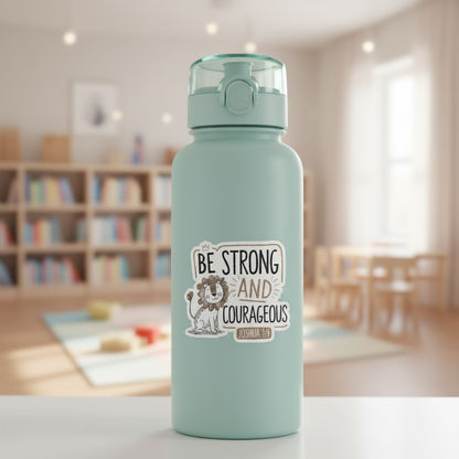 Be Strong and Courageous – Joshua 1:9 Christian Sticker – additional product view 2