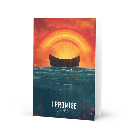 I Promise - Genesis 9:11 Greeting Card