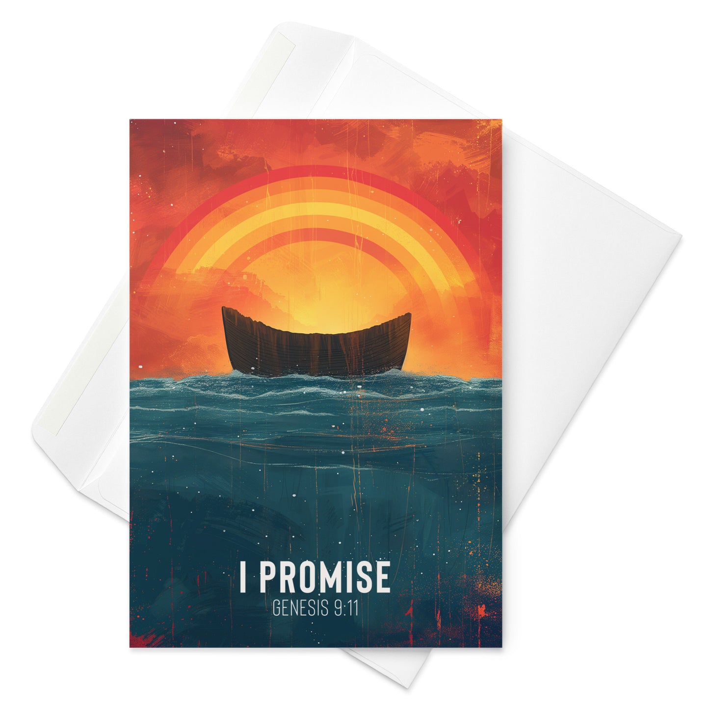 I Promise - Genesis 9:11 Greeting Card