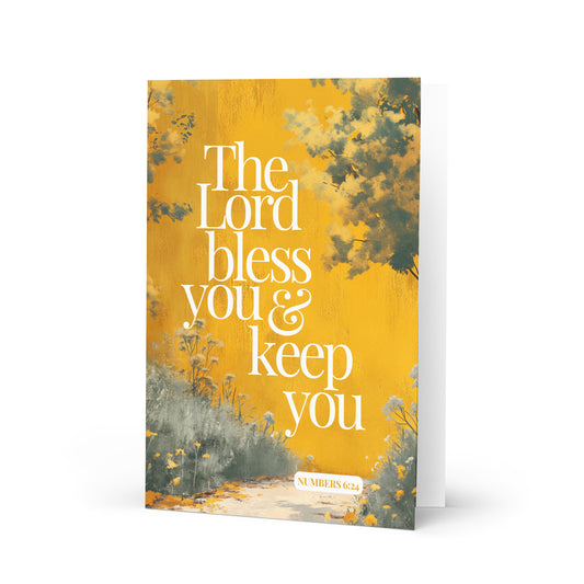 The Lord Bless You & Keep You - Numbers 6:24 Greeting Card