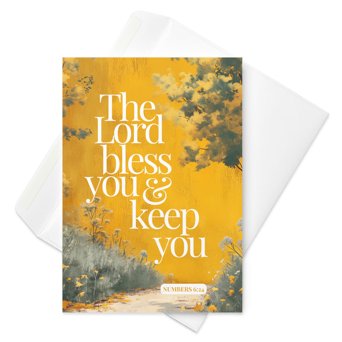 The Lord Bless You & Keep You - Numbers 6:24 Greeting Card