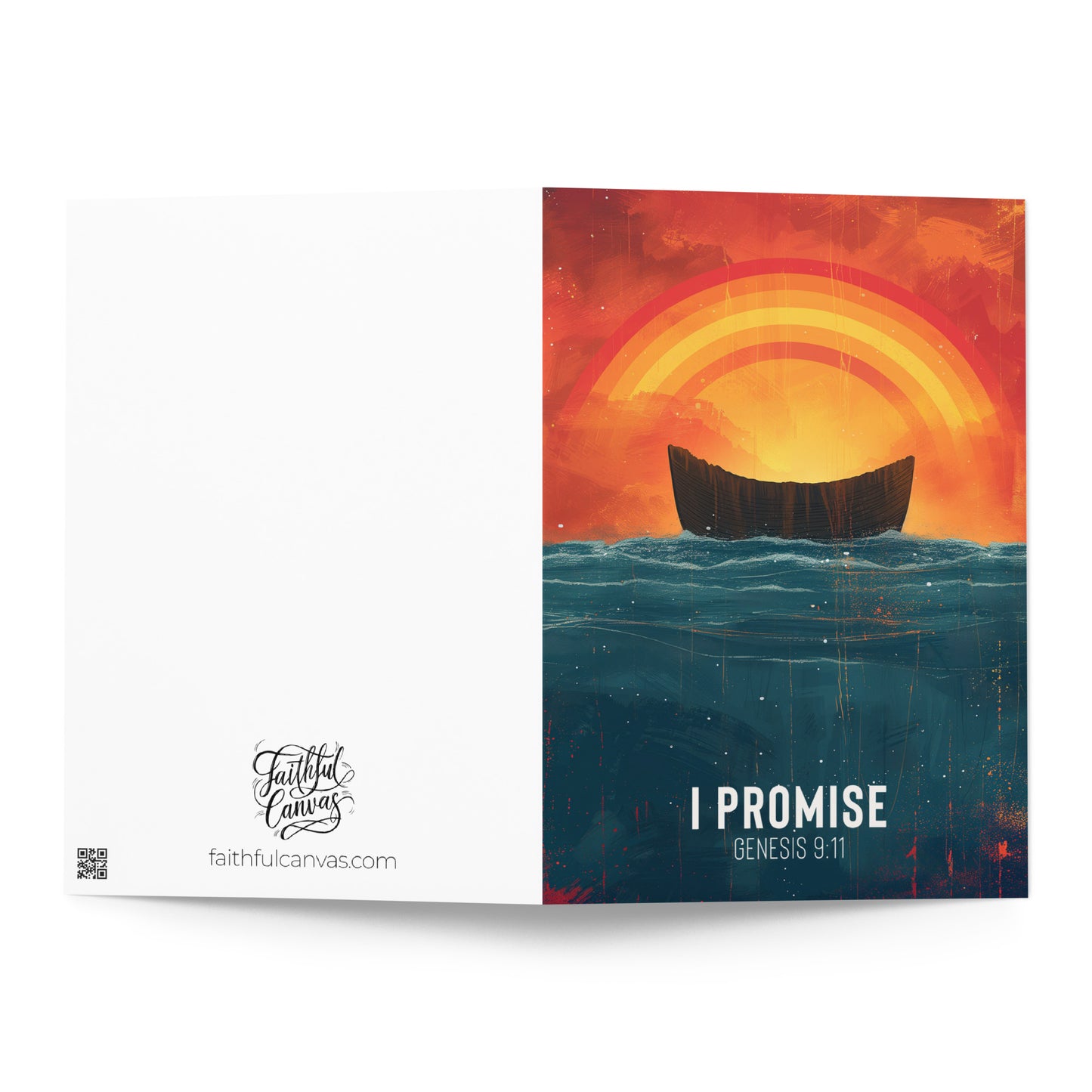 I Promise - Genesis 9:11 Greeting Card