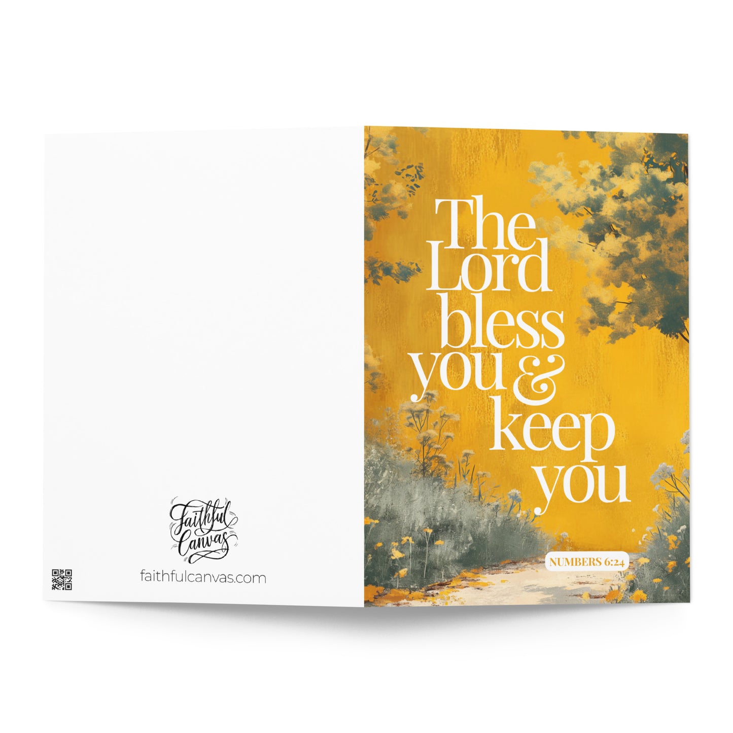 The Lord Bless You & Keep You - Numbers 6:24 Greeting Card