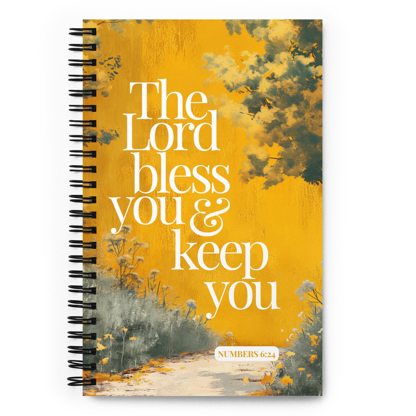 The Lord Bless You & Keep You - Numbers 6:24 Spiral Notebook