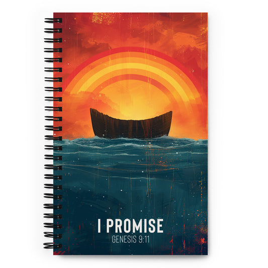 I Promise - Genesis 9:11 Spiral Notebook