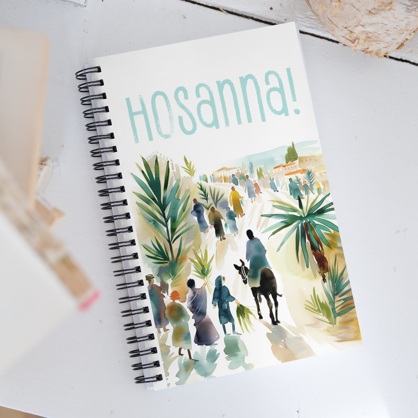 Hosanna - John 12:12-15 Palm Sunday Spiral Notebook