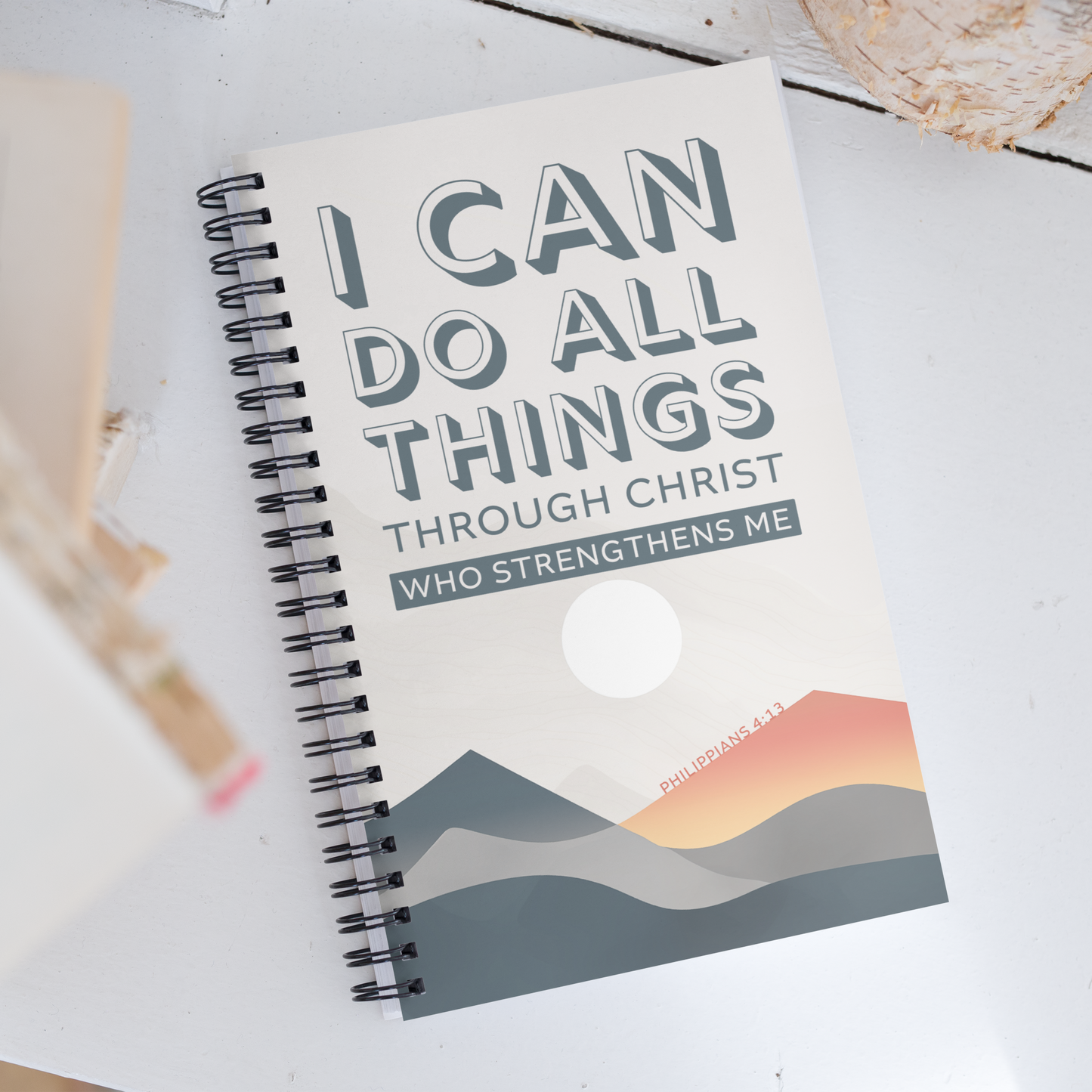 I Can Do All Things - Philippians 4:13 Spiral Notebook