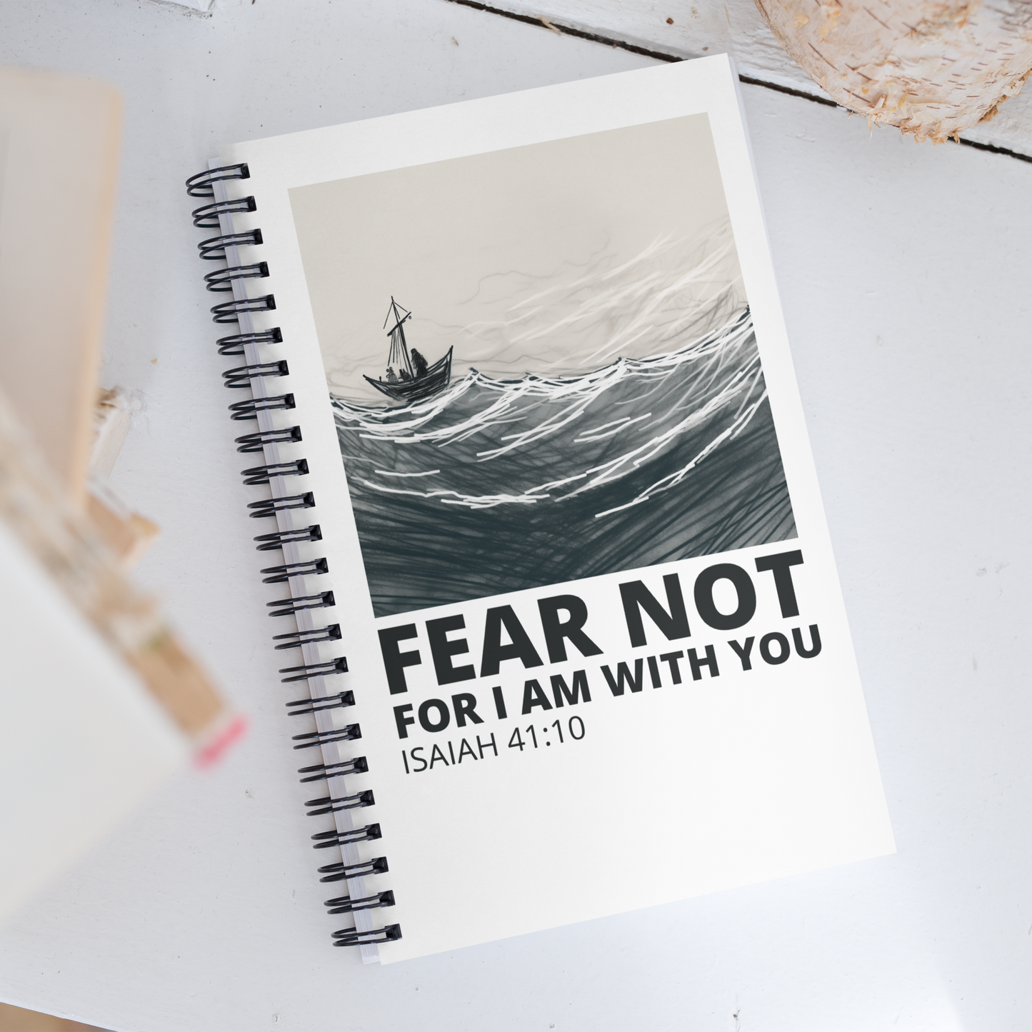 Fear Not, For I Am With You - Isaiah 41:10 Spiral Notebook