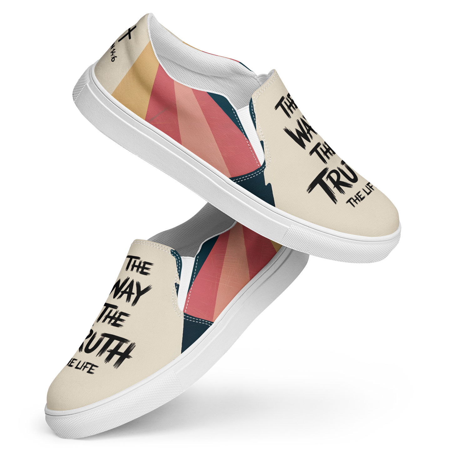 John 14:6 Bible Verse Shoes - Women's Slip-On Canvas Shoes